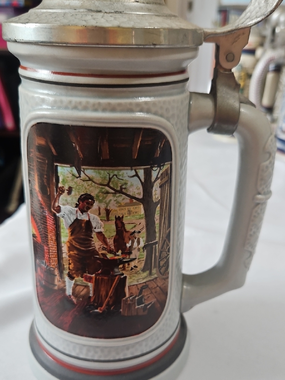 Limited Edition Beer Stein by Avon 1985. The Blacksmith